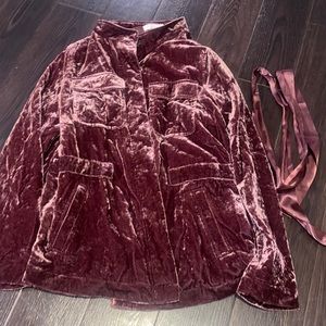 Loft velvet blazer jacket
